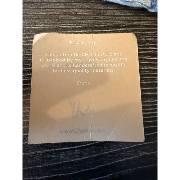 Chan Luu Handmade Wrap Bracelet with Natural Beads & Tan Leather - Picture 5 of 7